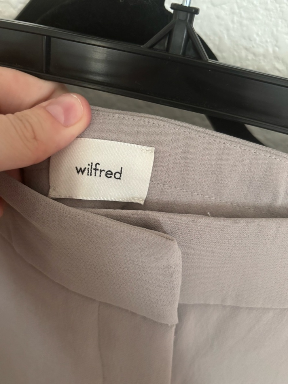 Wilfred Aritzia Limitless Pant Crepette Taupe Greige Wide Leg High Rise 10 - Picture 4 of 6